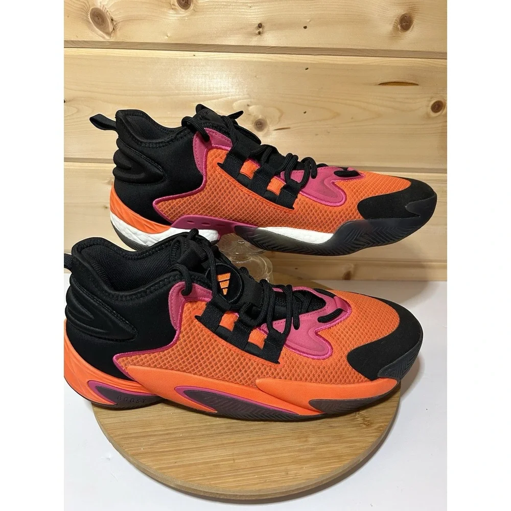 adidas BYW SELECT SHOES Men's Sz 12.5 Black/Orange/Magenta IG4936